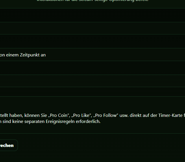 Timer Duration im Testprofil konfigurieren - Timerdauer, Startsignal und Ablaufregeln
