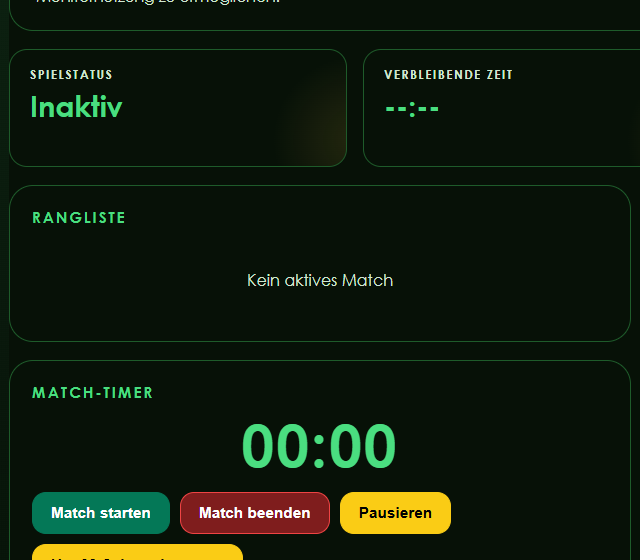 Demo Match lokal testen - Münzwerte, Kampfmodus und Match-Start