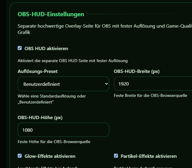 HUD-Auflösung auswählen - Emoji Rain