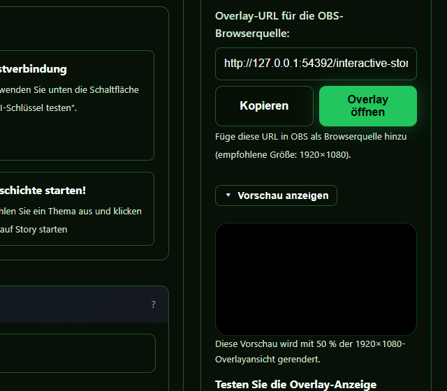 Lokale Browserquellen-Vorschau oeffnen - ohne Story oder Abstimmung