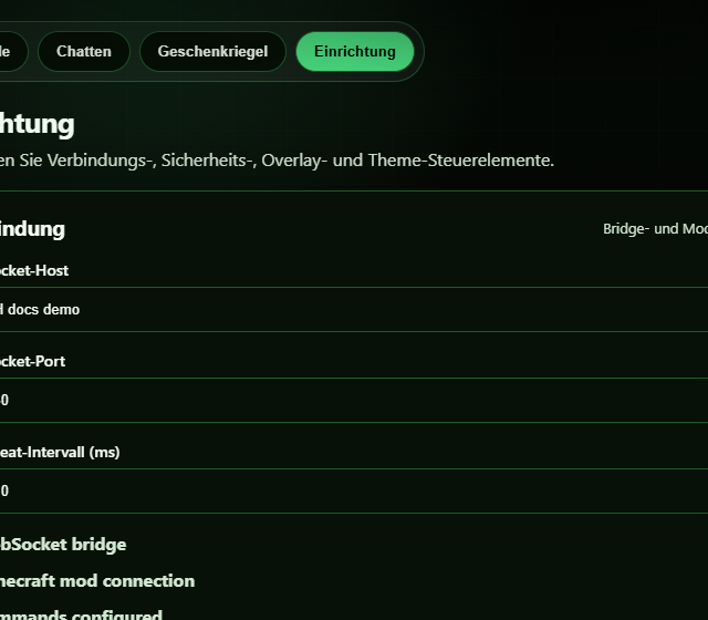 Offline Address im Testprofil konfigurieren - Serveradresse, Ereignisbindung und Nachrichtenformat