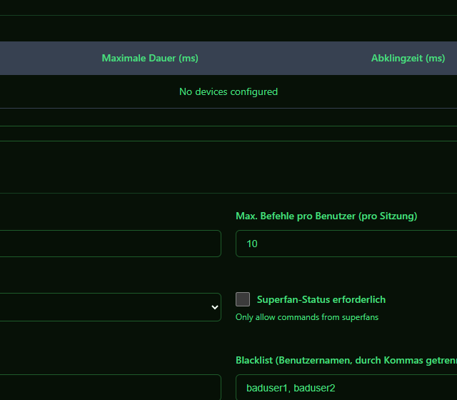 Safety Card im Testprofil konfigurieren - Sicherheitslimit, Queue und Gerätezuordnung