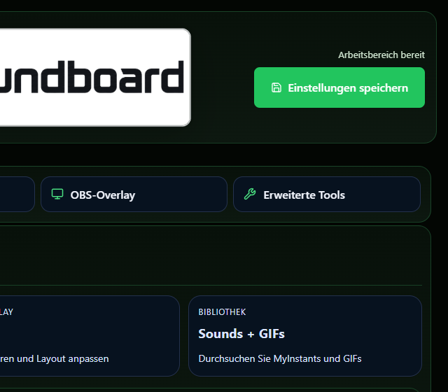 Soundboard Review im Testprofil konfigurieren - Sound-Slot, Lautstärke und Ereigniszuordnung