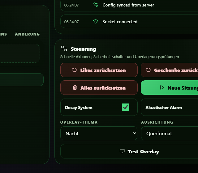 Tier Reset sicher zuruecksetzen - Ranking-Regel, Schwelle und Anzeigestil