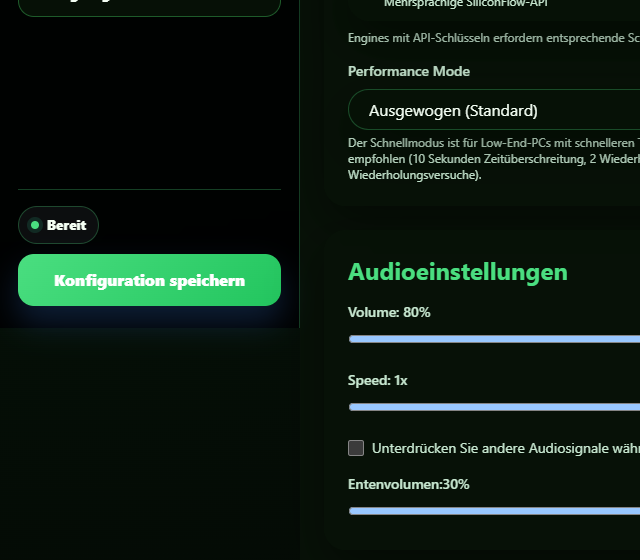 Muted Voice Preview lokal testen - Stimme, Warteschlange und Moderationsfilter