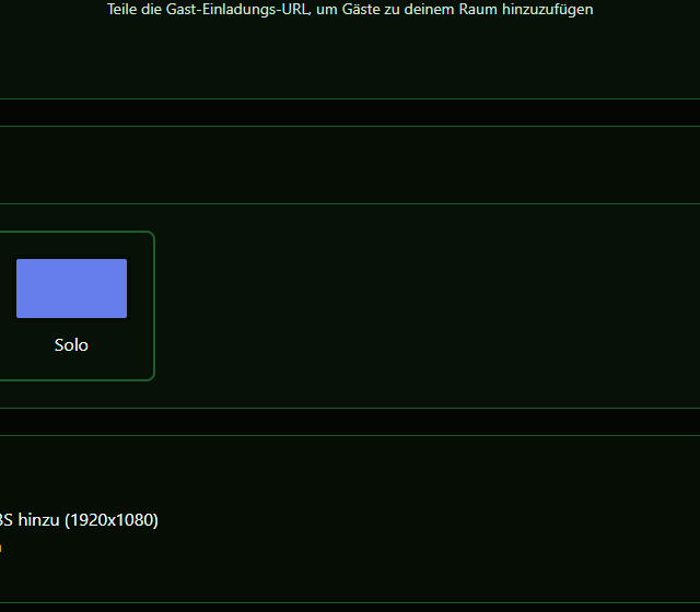 Gastlayouts nur lesend prüfen - Raumname, Gastlayout und Browserquelle