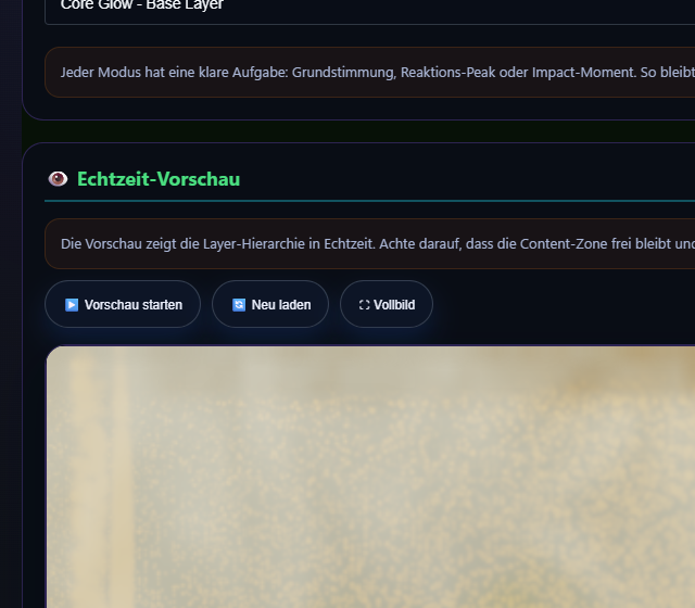 GPU Frame Preview lokal testen - WebGPU-Rahmen, Premium-Stile und Qualitätsprofil