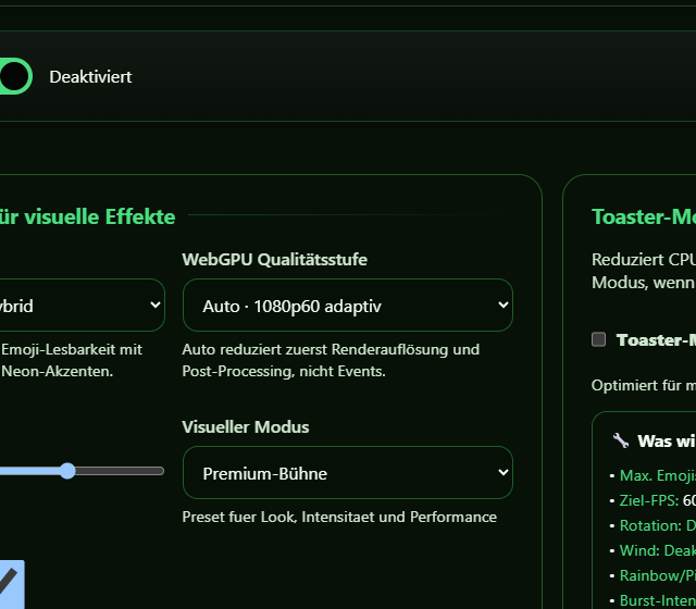 GPU Preset sicher zuruecksetzen - WebGPU-Preset, Assets und Geschenkregel