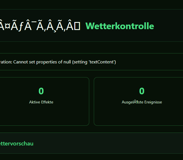 Renderer-Status im Testprofil prüfen