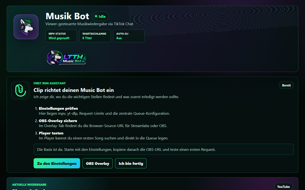 Music Bot - Übersicht